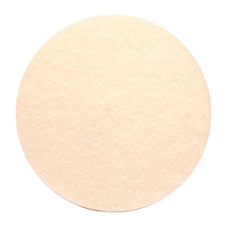 GATOR 17 in. D Non-Woven Natural/Polyester Fiber Floor Polishing Pad White 6741